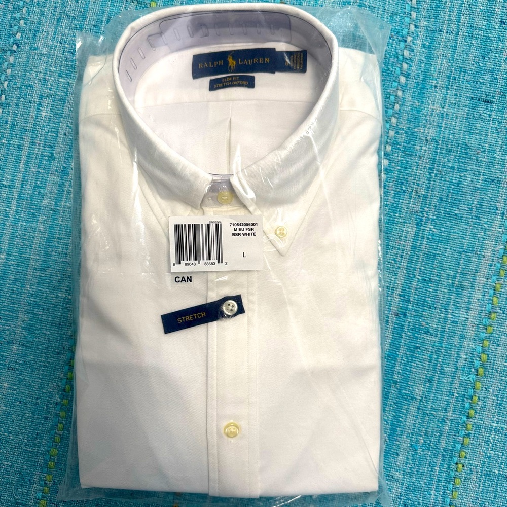 Stylish NEW polo Ralph Lauren dress shirt in Large